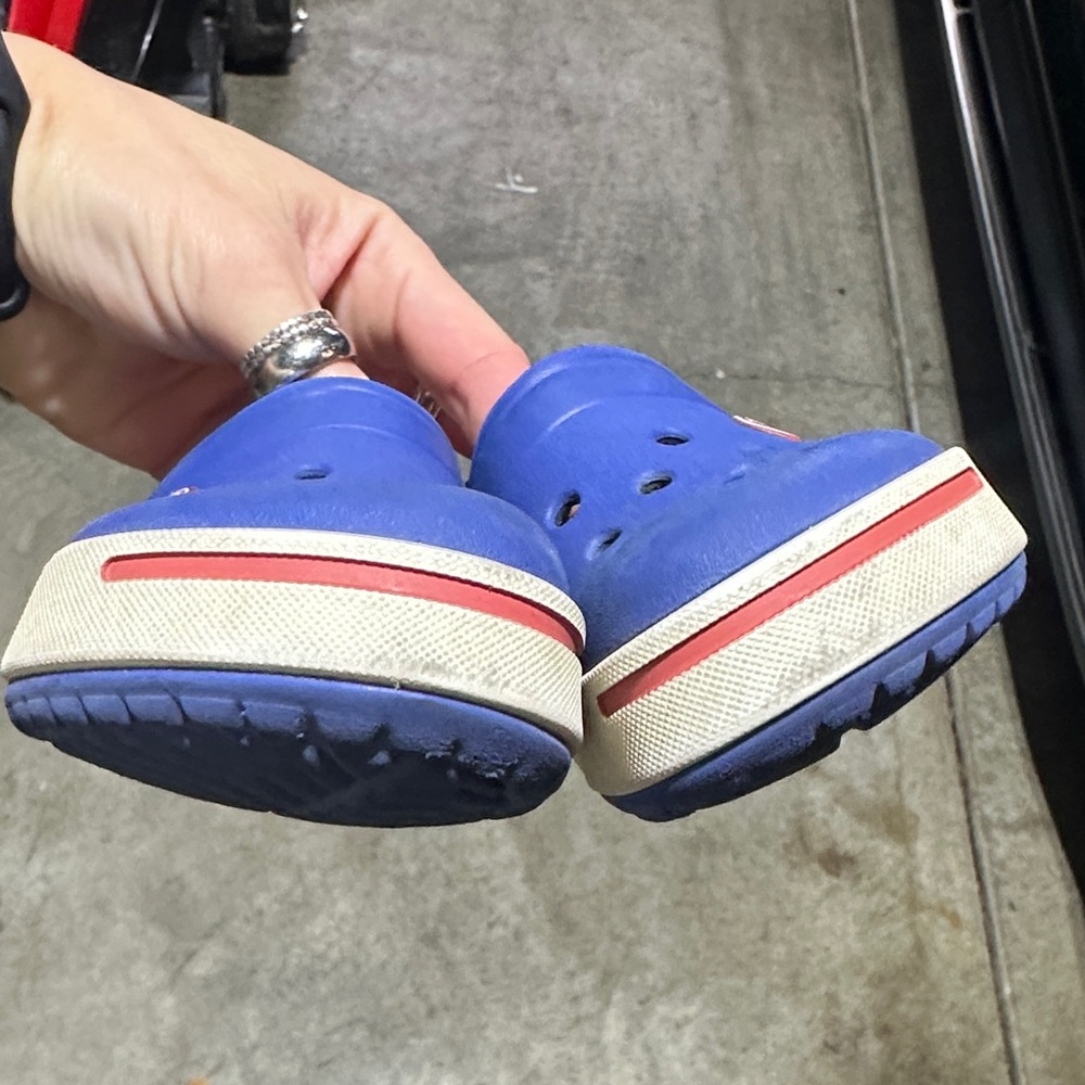 Crocs Kids Blue and Red Clogs - Picture 4 of 6